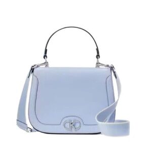 Kate Spade New York Kyla Leather Top Handle Saddle Shoulder Bag in Serenity NWOT